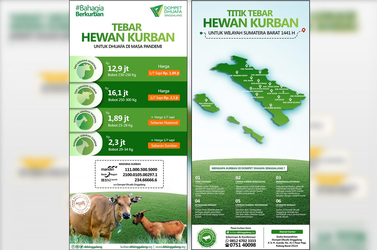 Tunaikan Kurban Sahabat untuk Dhuafa Terdampak Pandemi